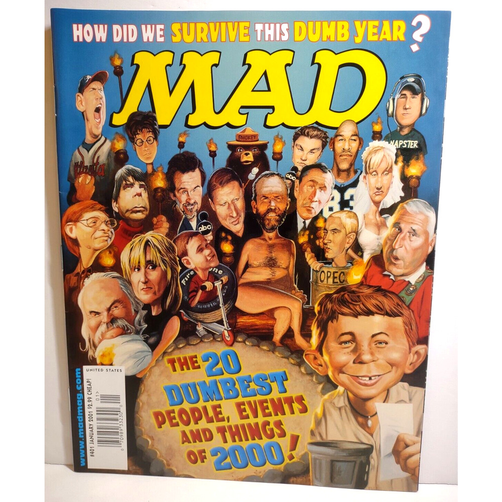 MAD Magazine Jan 2001 # 401 How Did We Survive This Dumb Year Parody Spoofs